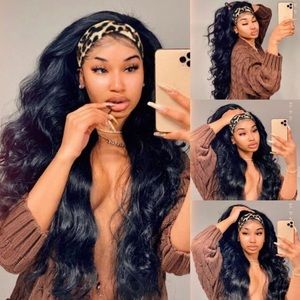 Bodywave headband wig